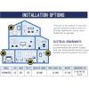 imageGE Appliances 146 kW Medium Tankless Electric Water Heater for Home Kitchen Bathroom Digital Touch Screen Temperature Control 29 Gallons per Minute 240v4 Kilowatts