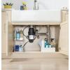 imageGE Continuous Feed Garbage Disposal 13 Horsepower Good for Grinding Fruit Peels Cooked Pasta ampamp Cereal Easy Install Kit Included NonCorded Recommended for 12 Person HomesGFC365W 13 HP Corded Universal 3 Bolt