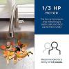 imageGE Continuous Feed Garbage Disposal 13 Horsepower Good for Grinding Fruit Peels Cooked Pasta ampamp Cereal Easy Install Kit Included NonCorded Recommended for 12 Person HomesGFC320N 13 HP NonCorded