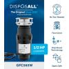 imageGE Continuous Feed Garbage Disposal 13 Horsepower Good for Grinding Fruit Peels Cooked Pasta ampamp Cereal Easy Install Kit Included NonCorded Recommended for 12 Person HomesGFC565W 12 HP Corded Universal 3 Bolt
