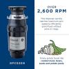 imageGE Continuous Feed Garbage Disposal 13 Horsepower Good for Grinding Fruit Peels Cooked Pasta ampamp Cereal Easy Install Kit Included NonCorded Recommended for 12 Person HomesGFC520N 12 HP NonCorded