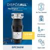 imageGE Continuous Feed Garbage Disposal 13 Horsepower Good for Grinding Fruit Peels Cooked Pasta ampamp Cereal Easy Install Kit Included NonCorded Recommended for 12 Person HomesGFC365W 13 HP Corded Universal 3 Bolt