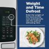imageGE Countertop Microwave Oven1 200watt Capacity 20 Cubic Ft 8 Auto Setting Cooking Settings ChildLock Technology Kitchen Essentials for the Countertop Dorm Room or Apartment Stainless SteelStainless Steel