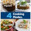 imageGE Countertop Microwave Oven1 200watt Capacity 20 Cubic Ft 8 Auto Setting Cooking Settings ChildLock Technology Kitchen Essentials for the Countertop Dorm Room or Apartment Stainless SteelBlack