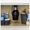 imageGE Disposall Continuous Feed 34 Horsepower Motor Garbage Disposer Good for Grinding Vegetable Peels ampamp Small Bones Easy Install Kit NonCorded Recommended for 24 Person Homes GFC720NGFB760N 34 HP Batch NonCorded