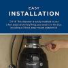 imageGE Disposall Continuous Feed 34 Horsepower Motor Garbage Disposer Good for Grinding Vegetable Peels ampamp Small Bones Easy Install Kit NonCorded Recommended for 24 Person Homes GFC720NGFC720N 34 HP NonCorded