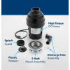imageGE Disposall Continuous Feed 34 Horsepower Motor Garbage Disposer Good for Grinding Vegetable Peels ampamp Small Bones Easy Install Kit NonCorded Recommended for 24 Person Homes GFC720NGFC1065W 1 HP Corded Universal 3 Bolt