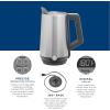 imageGE Electric Kettle  6 Cup Capacity  Digital Temperature Control  Boils Water for Tea Coffee in Minutes  Countertop Kitchen Essentials  1500 Watts  Stainless SteelDigital Control