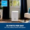 imageGE Energy Star Portable Dehumidifier 35 Pint Perfect for Bedroom Basement ampamp Garage or Rooms up to 3000 Sq Ft Ideal for High Humidity Areas Complete with Empty Bucket Alarm ampamp Clean Filter AlertWhite