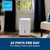 imageGE Energy Star Portable Dehumidifier 35 Pint Perfect for Bedroom Basement ampamp Garage or Rooms up to 3000 Sq Ft Ideal for High Humidity Areas Complete with Empty Bucket Alarm ampamp Clean Filter AlertWhite