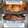 imageGE GCST10A1WSS 4in1 Microwave Oven 1050 Watts Air Fryer Broiler ampamp Convection Mode ChildLock Technology Kitchen Essentials for The Countertop or Dorm Room 10 Cu Ft Stainless SteelOLD 10 Cu Ft