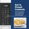 imageGE GCST10A1WSS 4in1 Microwave Oven 1050 Watts Air Fryer Broiler ampamp Convection Mode ChildLock Technology Kitchen Essentials for The Countertop or Dorm Room 10 Cu Ft Stainless SteelOLD 10 Cu Ft