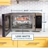 imageGE GCST10A1WSS 4in1 Microwave Oven 1050 Watts Air Fryer Broiler ampamp Convection Mode ChildLock Technology Kitchen Essentials for The Countertop or Dorm Room 10 Cu Ft Stainless SteelOLD 10 Cu Ft