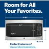 imageGE GCST11X1WSS Microwave Oven 950watt 6 Auto Cooking Settings ChildLock Technology Kitchen Essentials for The Countertop Dorm Room or Apartment 11 Cu Ft Stainless SteelChildLock Technology 11 Cu Ft