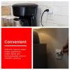 imageGE Grounded Power Switch Outlet Extender 3Prong Easy to Install for Indoor Lights and Small Appliances Energy Efficient Adapter Space Saving Design UL Listed White 255114 Pack