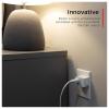 imageGE Grounded Power Switch Outlet Extender 3Prong Easy to Install for Indoor Lights and Small Appliances Energy Efficient Adapter Space Saving Design UL Listed White 255114 Pack