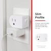 imageGE Grounded Power Switch Outlet Extender 3Prong Easy to Install for Indoor Lights and Small Appliances Energy Efficient Adapter Space Saving Design UL Listed White 255114 Pack