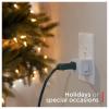 imageGE Grounded Power Switch Outlet Extender 3Prong Easy to Install for Indoor Lights and Small Appliances Energy Efficient Adapter Space Saving Design UL Listed White 255114 Pack