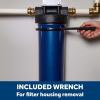 imageGE Heavy Duty Whole House Water Filtration System Reduces Sediment Rust ampamp More Install Kit ampamp Accessories Included Filter Not Included Replace Filter FXWPT FXWPX Every 3 Months GXWH60TGXWH60T