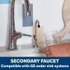 imageGE Kitchen Faucet  SingleHandle Faucet for Kitchen or Bathroom  Compatible With GE Water Filtration System ampamp Various GE Models for Kitchen Sink  Sleek Chrome and Black Design150 x 130 x 600