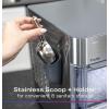 imageGE Profile Opal Stainless Steel Scoop  Magnetic Holder Ergonomic Grip Works with most Opal Nugget Ice Makers Stone WhiteMatte Black