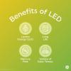imageGE Relax LED Light Bulbs 60 Watt Soft White A19 4 Pack