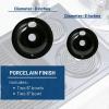 imageGE Stove Drip Pans  Electric Stove Burner Drip Pans  4 Piece Set 6quot and 8quot Drip Pan Kit  Porcelain Range Replacement Stove Burner Bowls6 in  8 in