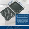 imageGeneral Electric GE Appliances Broiler Pan with Rack for Oven NonStick Pan 2 Piece Black Porcelain Coated Carbon Steel Roasting Pan Durable and Dishwasher Safe WB48X10056 Genuine GE OEM PartPan