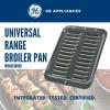 imageGeneral Electric GE Appliances Broiler Pan with Rack for Oven NonStick Pan 2 Piece Black Porcelain Coated Carbon Steel Roasting Pan Durable and Dishwasher Safe WB48X10056 Genuine GE OEM PartPan