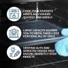 imageGeneral Electric GE Appliances Broiler Pan with Rack for Oven NonStick Pan 2 Piece Black Porcelain Coated Carbon Steel Roasting Pan Durable and Dishwasher Safe WB48X10056 Genuine GE OEM PartPan