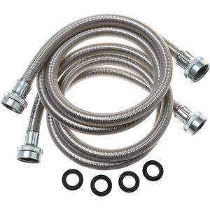 imageGeneral Electric PM14X10005 Stainless Steel Washing Machine Hoses 4Foot 2pack