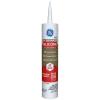 imageGE Advanced Silicone Caulk for Kitchen ampamp Bathroom White 10 fl oz Cartridge 1 Pack  100 Waterproof Silicone Sealant 5X Stronger Adhesion Shrink ampamp Crack ProofWhite
