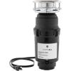 imageGE Continuous Feed Garbage Disposal 13 Horsepower Good for Grinding Fruit Peels Cooked Pasta ampamp Cereal Easy Install Kit Included NonCorded Recommended for 12 Person HomesGFC365W 13 HP Corded Universal 3 Bolt