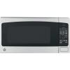 imageGE Countertop Microwave Oven Compact 07 Cubic Ft 700watt Capacity 6 Auto Cooking Settings Kitchen Essentials for the Countertop Dorm Room or Apartment Stainless SteelStainless Steel