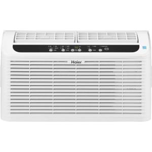 imageGE 6200 BTU Ultra Quiet Window Air Conditioner for Small Rooms and Bedrooms Control Using Remote 6K Window AC Unit Easy Install with Included Kit WhiteWhite