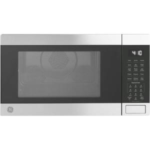 imageGE GCST10A1WSS 4in1 Microwave Oven 1050 Watts Air Fryer Broiler ampamp Convection Mode ChildLock Technology Kitchen Essentials for The Countertop or Dorm Room 10 Cu Ft Stainless SteelChildLock Technology 10 Cu Ft