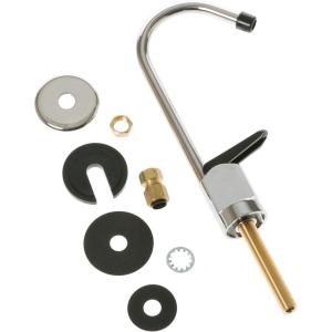 imageGE Kitchen Faucet  SingleHandle Faucet for Kitchen or Bathroom  Compatible With GE Water Filtration System ampamp Various GE Models for Kitchen Sink  Sleek Chrome and Black Design150 x 130 x 600