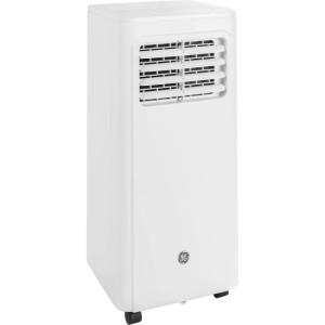 imageGE Portable 3in1 Air Conditioner with Dehumidifier and Fan 9000 BTU Cooling for 250 sq ft rooms Includes Remote Vent Hose and Easy Window Install Kit WiFi ampamp SMART Connected White9000 BTU Front Vent
