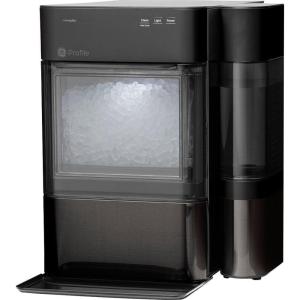 imageGE Profile Opal 20 with 075 Gallon Tank Chewable Crunchable Countertop Nugget Ice Maker Scoop included 38 lbs in 24 hours Pellet Ice Machine with WiFi ampamp Smart Connected Stainless SteelBlack Stainless