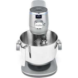 imageGE Profile Smart Stand Mixer wBuiltIn Smart Scale ampamp Auto Sense Technology 7qt Stainless Steel Bowl 11 Speed l Dough Hook Beater 11wire whip l works wAmazon Alexa ampamp Google Home l Stone WhiteMineral Silver