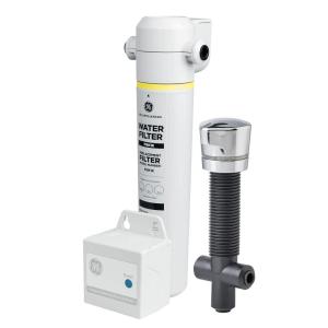 imageGE Single Stage Under Sink Water Filter System  Water Filtration System Reduces Impurities in Water  Easy Install No Plumbing Required  Replace Filter FQK1K Every 6 Months  GXK185KBL1 Count Pack of 1