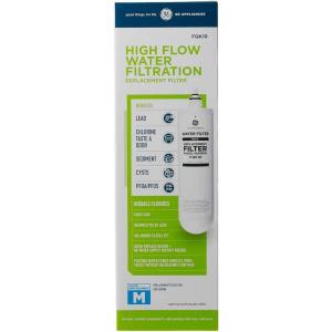 imageGE Single Stage Under Sink Water Filtration System Reduces 95 Impurities Including Lead Chlorine Arsenic Easy Install Twist ampamp Lock Design Replace Filter FQK1R Every 6 Months GXK140TNNFQK1R