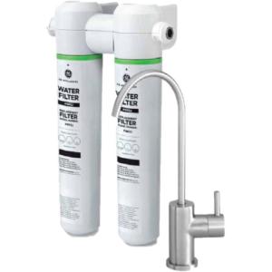 imageGE Under Sink Water Filter Replacement Dual Flow Reduces Sediment Rust ampamp Other Impurities from Water Fits GXK255TBN Under Sink Filtration System Replace Every 6 Months FQK2J 2 FiltersGXK255TBN