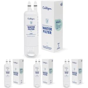 imageCulligan CUW1 Refrigerator Water Filter Replacement for Whirlpool Water Filter 1 EDR1RXD1 Replace Every 6 Months Pack of 1Pack of 4