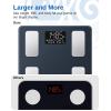 imageGE Smart Scale for Body Fat BMI Muscle Mass Digital Bathroom Weight Scales Bluetooth Electronic Body Composition Monitor for People with App Large Display Accurate 400lb WeighingBlack