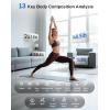 imageGE Smart Scale for Body Fat BMI Muscle Mass Digital Bathroom Weight Scales Bluetooth Electronic Body Composition Monitor for People with App Large Display Accurate 400lb WeighingBlack