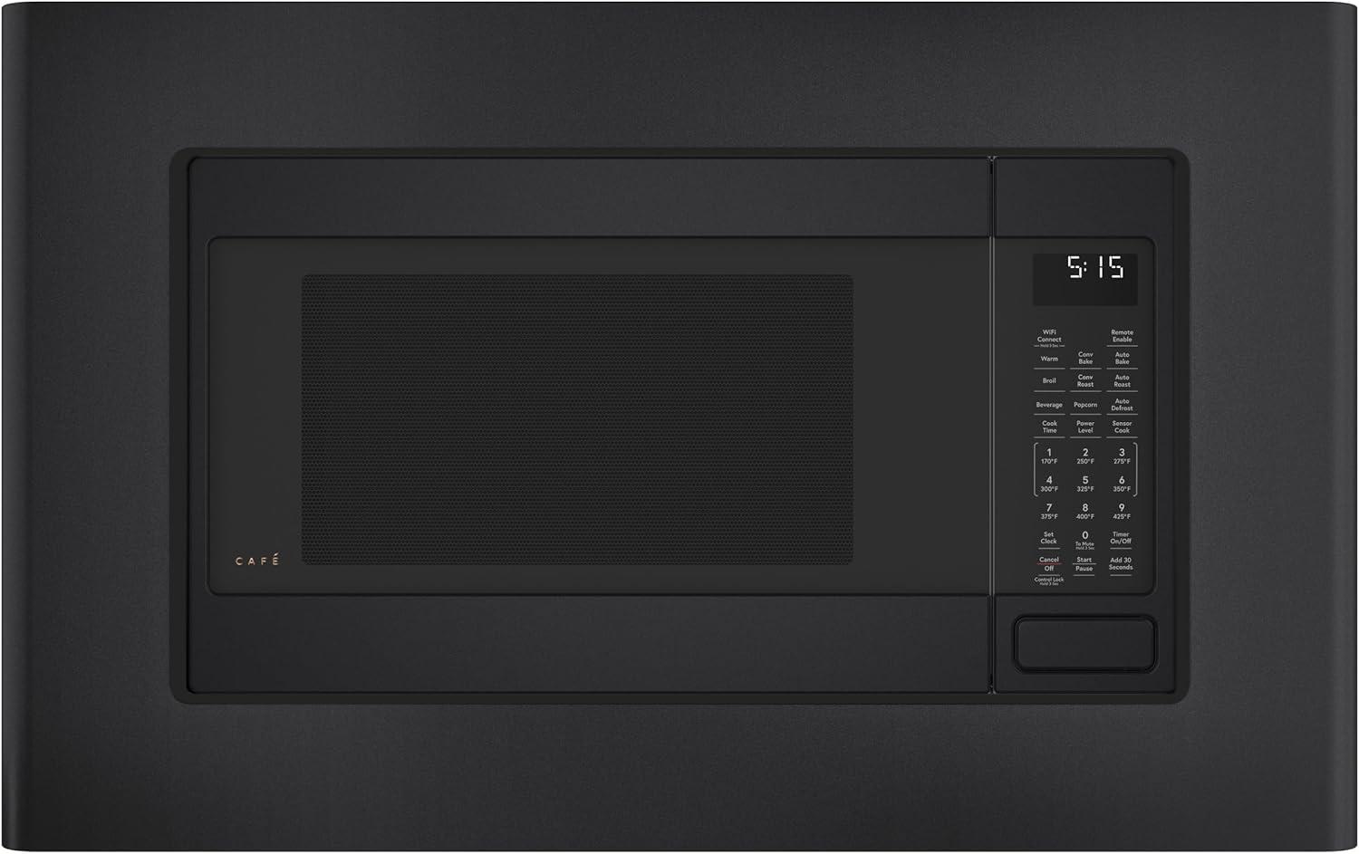 imageCaf CEB515P3NDS Countertop Convection Microwave Oven Broil AutoCook Roast Defrost Warm ScantoCook WiFiConnectivity 1000 Watts Smart Home ampamp Kitchen Essentials New 15 Cu Ft Matte BlackMatte Black