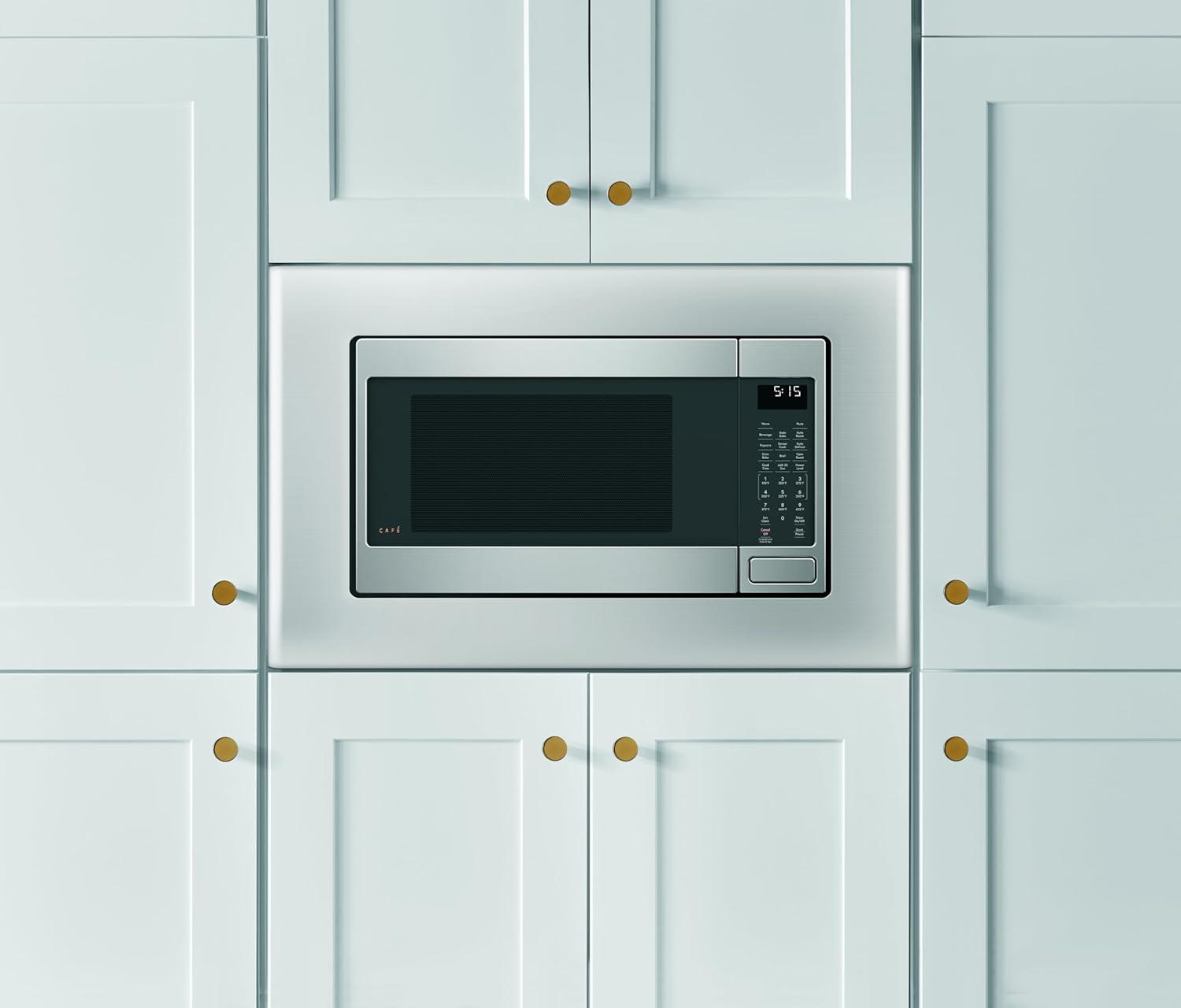 imageCaf CEB515P3NDS Countertop Convection Microwave Oven Broil AutoCook Roast Defrost Warm ScantoCook WiFiConnectivity 1000 Watts Smart Home ampamp Kitchen Essentials New 15 Cu Ft Matte BlackStainless Steel