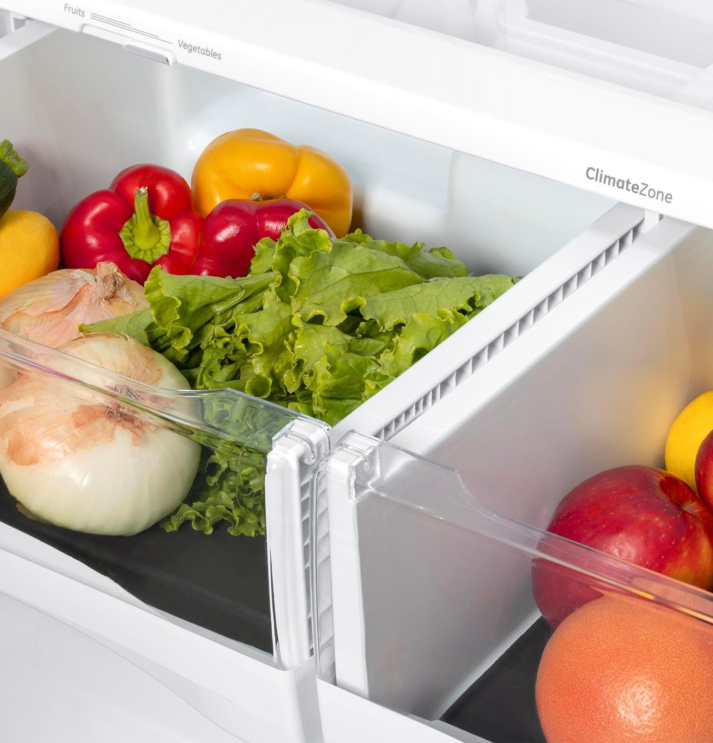 imageGE Appliances Refrigerator Drawer ampamp Bin Liners with Microban for Counter Depth Refrigerators  Durable EasyClean AntiMicrobial ProtectionStandard Depth Models