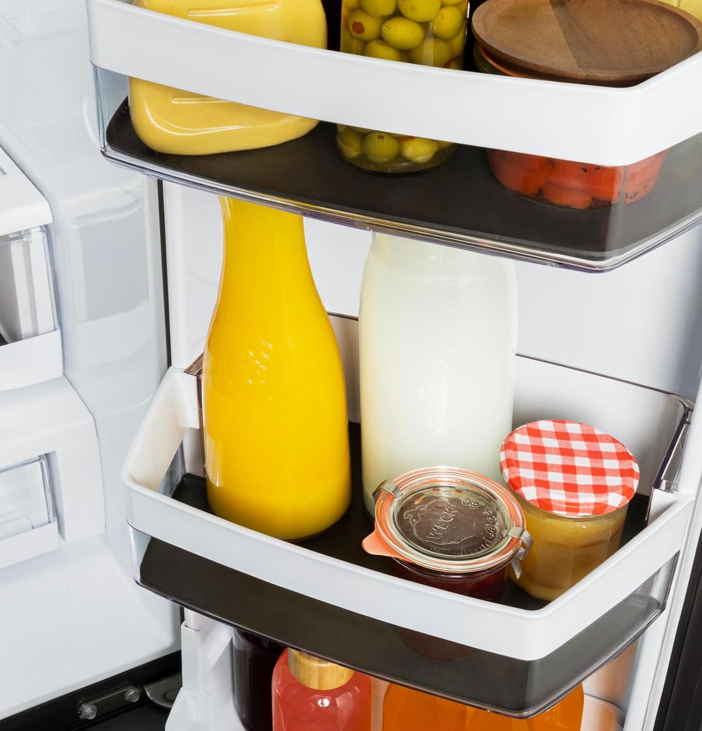 imageGE Appliances Refrigerator Drawer ampamp Bin Liners with Microban for Counter Depth Refrigerators  Durable EasyClean AntiMicrobial ProtectionStandard Depth Models